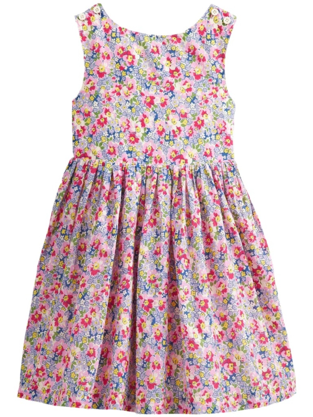 Mini Boden Pink Floral Cotton Sundress